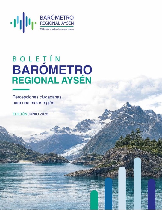 Portada del Boletín N°1 del Barómetro Regional Aysén